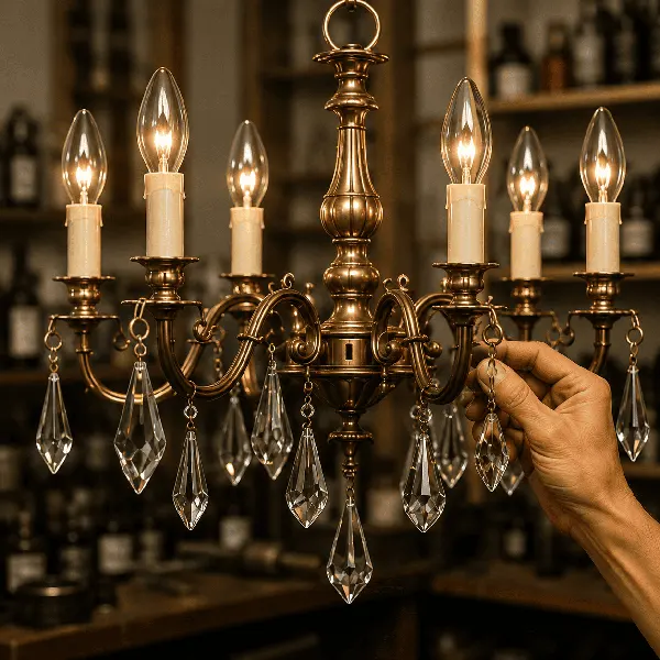 Chandelier rewire